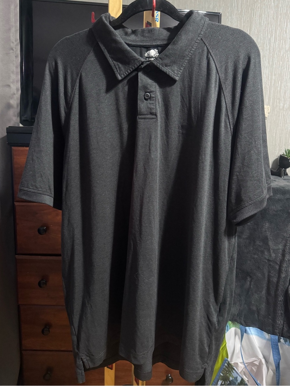Roots Black Men's Short-Sleeve Polo Shirt